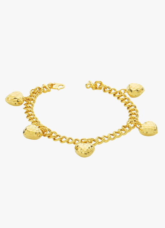 916 Gold Heart Coco Bracelet
