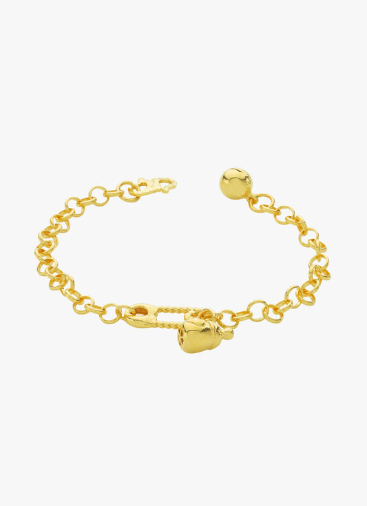 916 Gold (Baby) Milk Bottle Clip bracelet