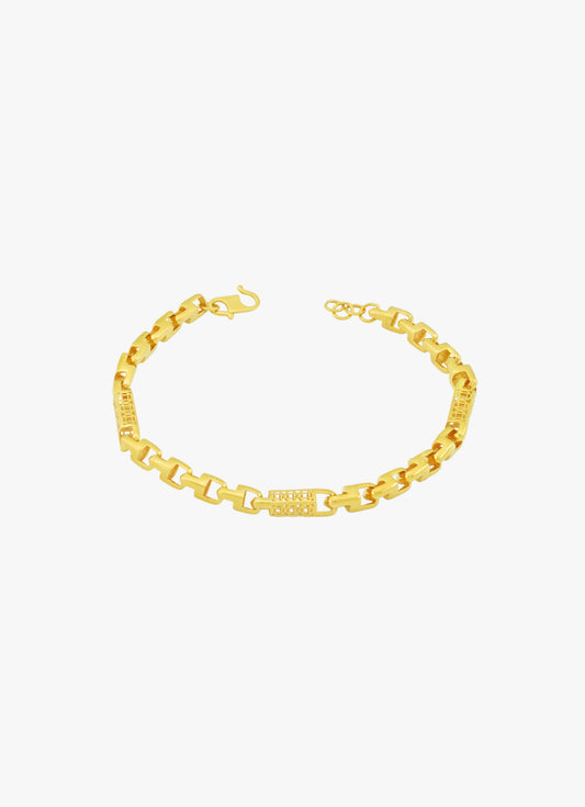916 Gold Coin Dragon Bone Bracelet