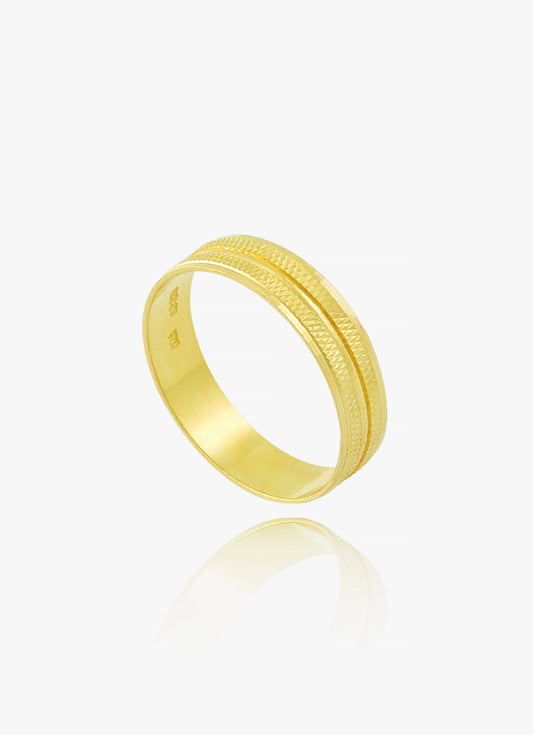 916 Gold Wedding Band