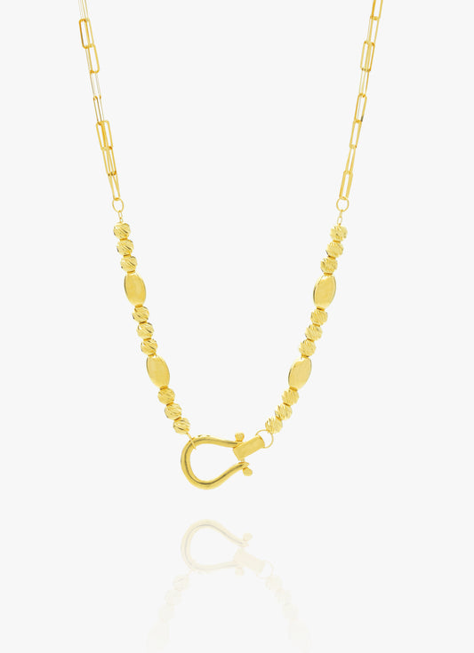 916 Gold Horseshoes Bead Chain
