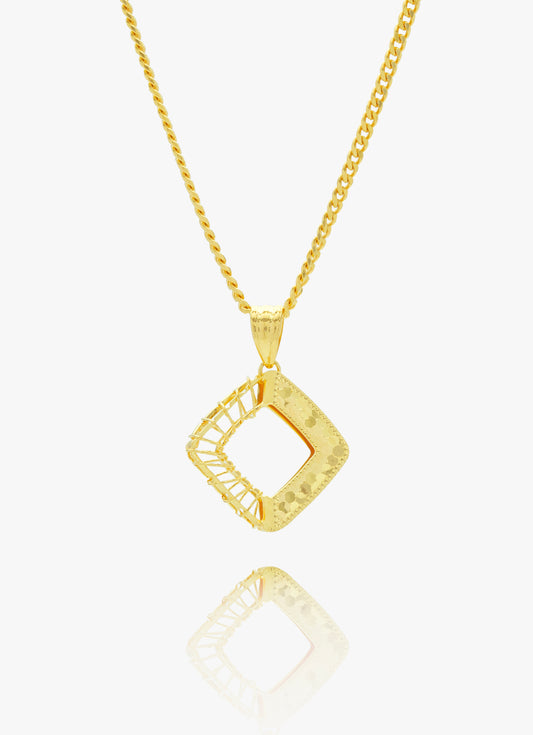 916 Gold Kite Pendant