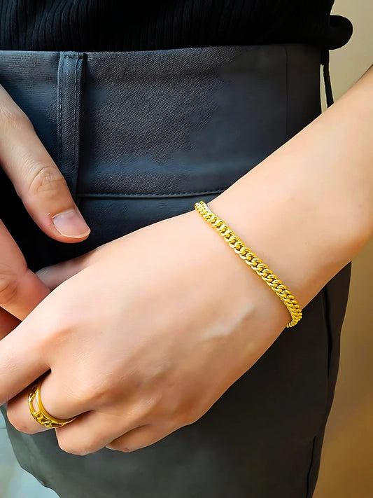 916 Gold Fishbone Bracelet