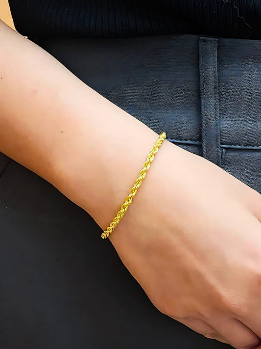 916 Gold Rope Bracelet