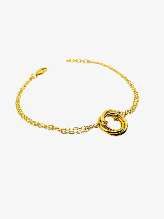 916 Gold Trinity Bracelet
