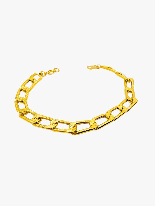 916 Gold Unity Link Bracelet