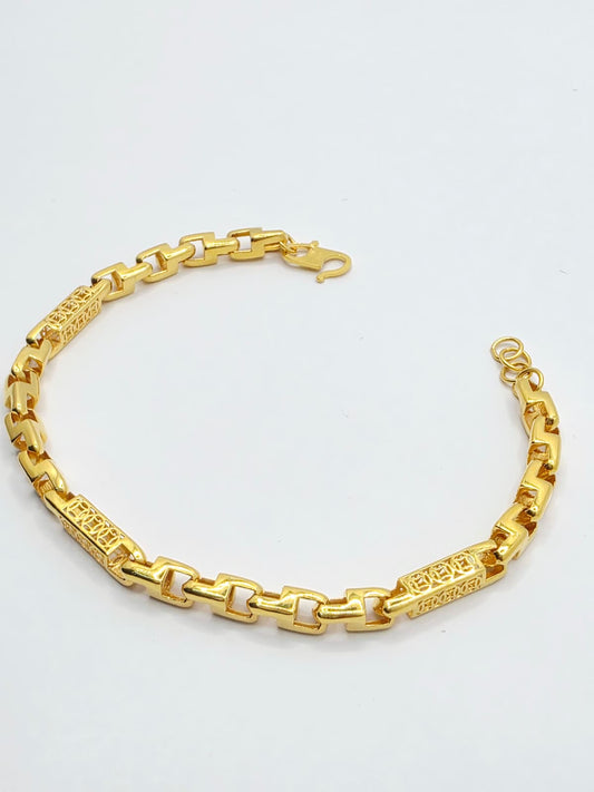 916 Gold Coin Dragon Bone Bracelet