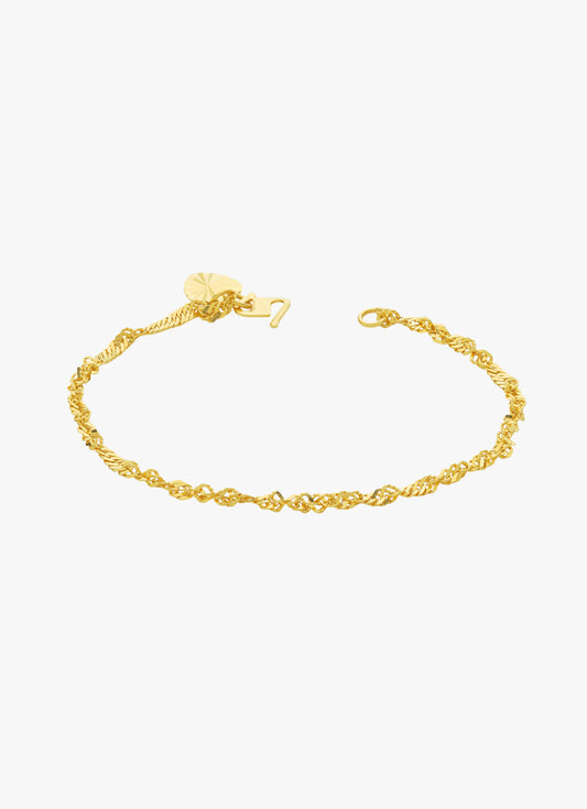 916 Gold Ripple Bracelet