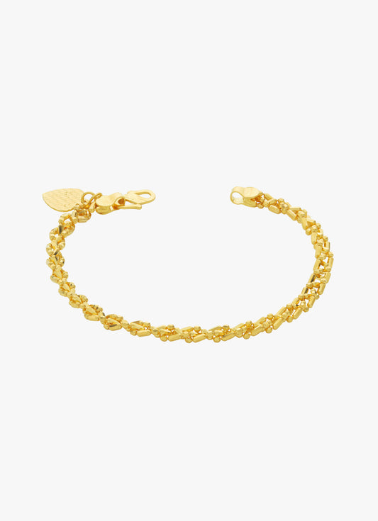 916 Gold Braid Bracelet