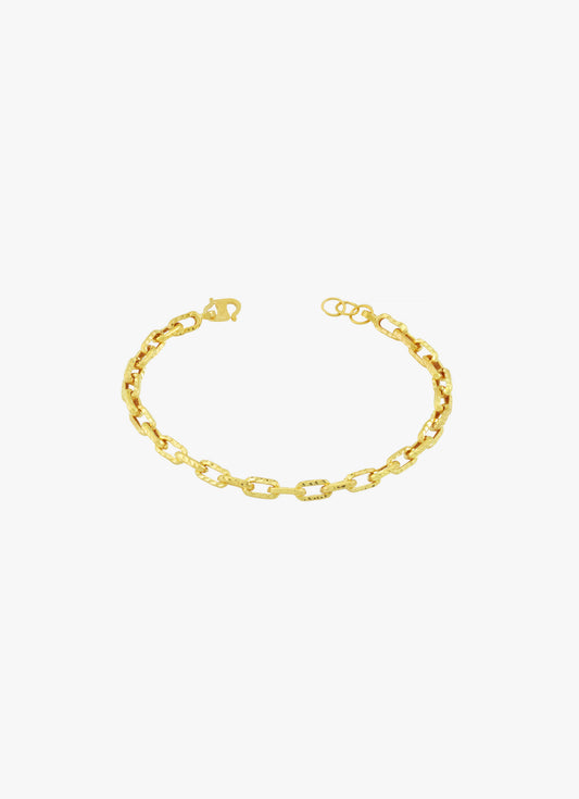 916 Gold interlinked oval Link bracelet