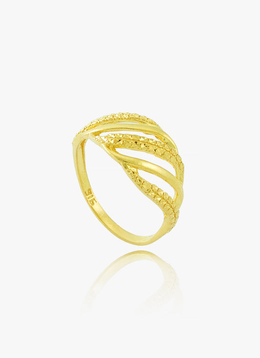 916 Gold Embelish Ring