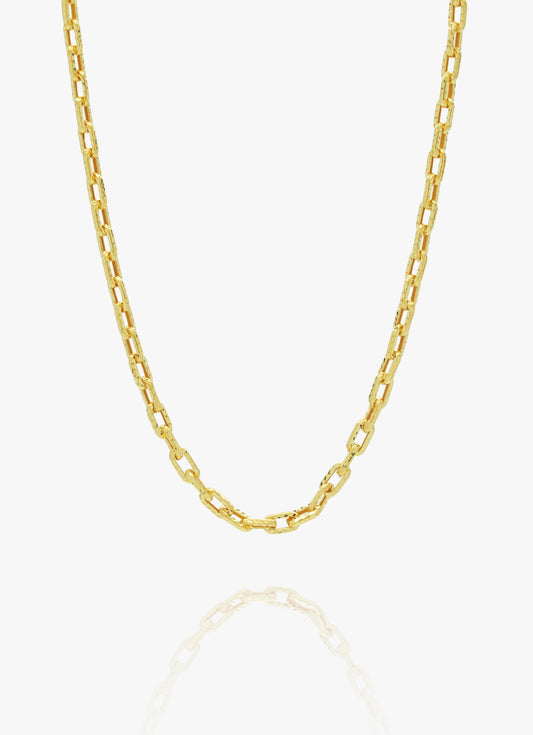 916 Gold Square Link Chain