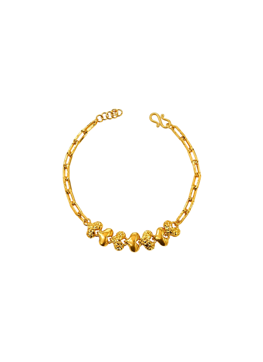 916 Gold 7 love link bracelet
