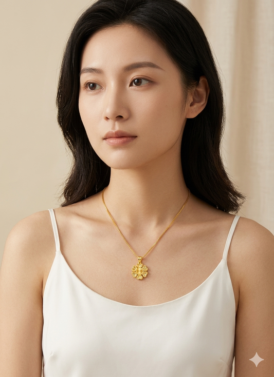 916 Love Daisy Petal Pendant