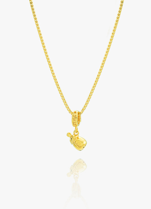 916 Gold Milk Bottle Charm