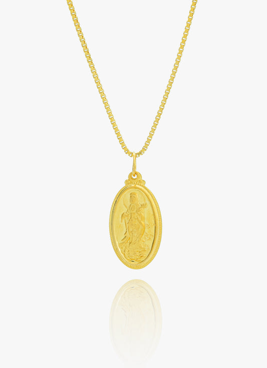916 Gold Guan Yin (观音) Pendant
