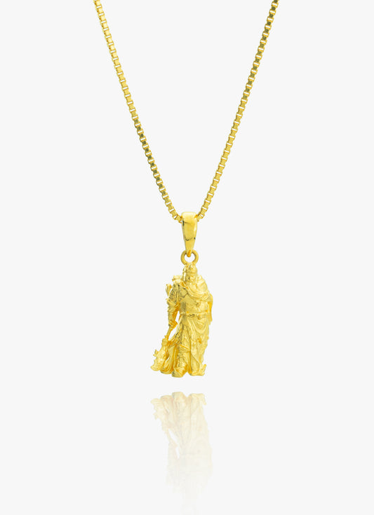 916 Gold Guan Gong Pendant