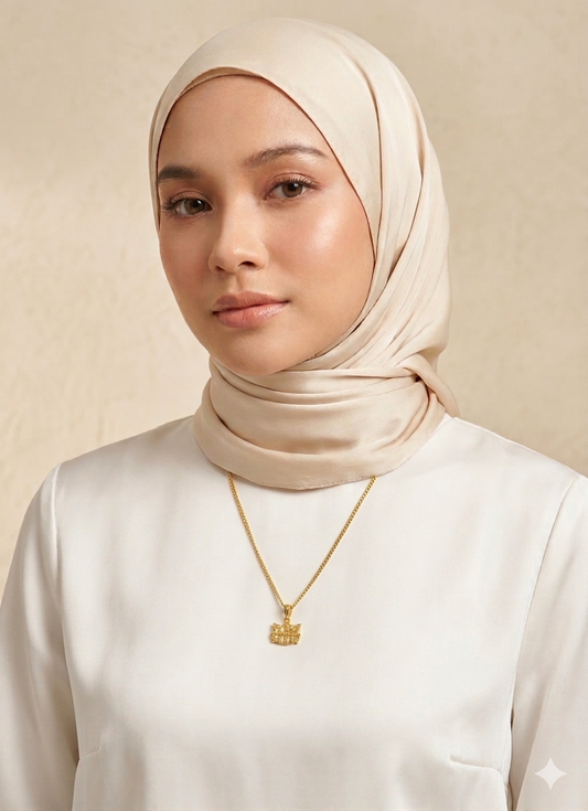 916 Gold Kitty Abacus Pendant