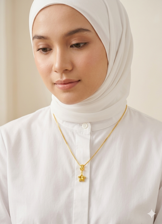 916 Gold Mini Shining Star pendant