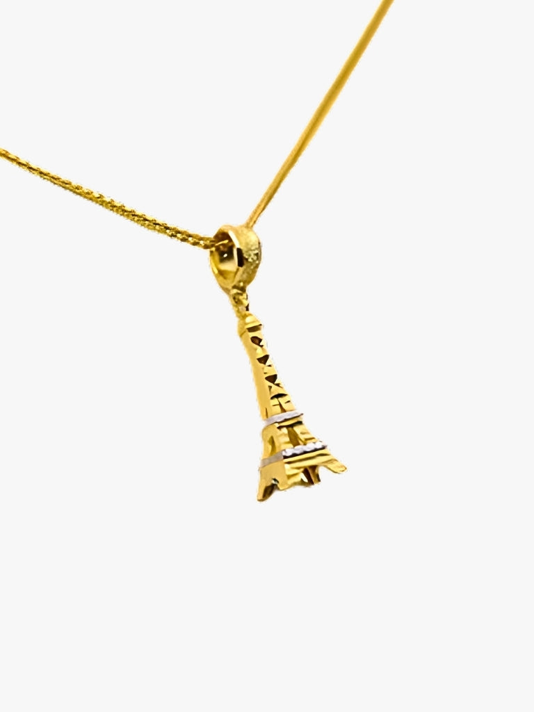 916 Gold Eiffel Tower Pendant