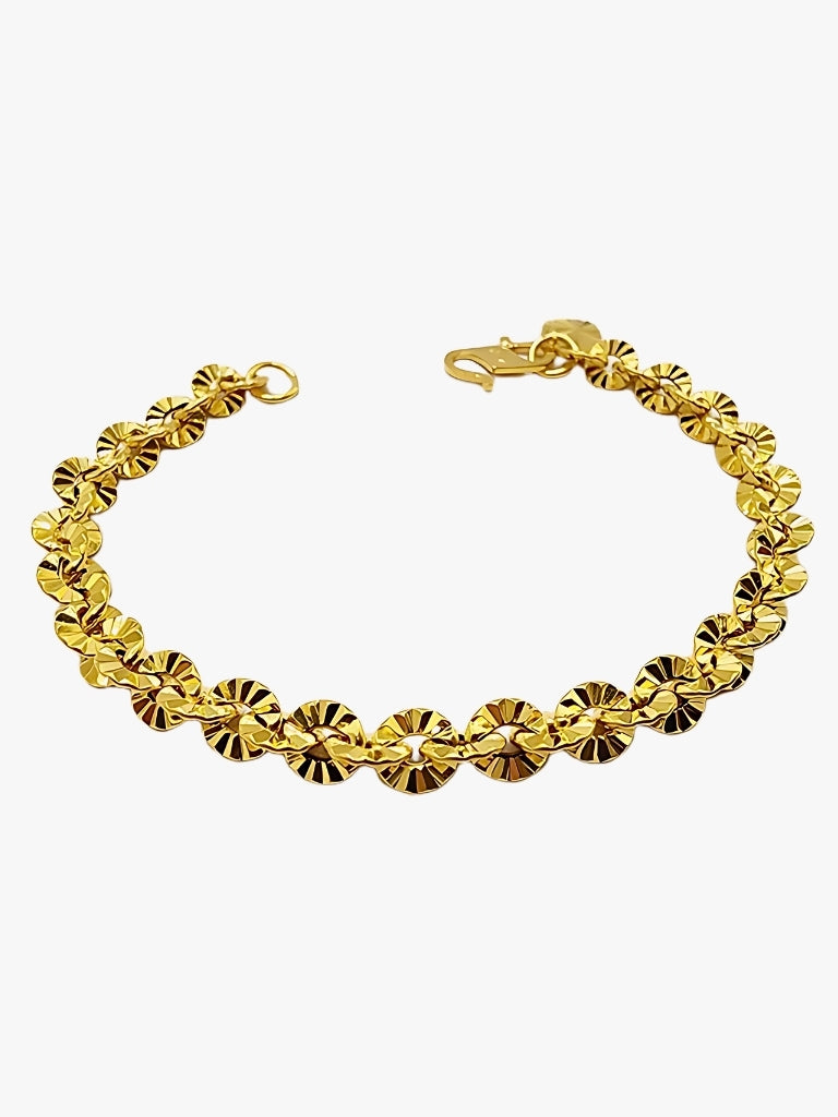 916 Gold Sun Flower Bracelet