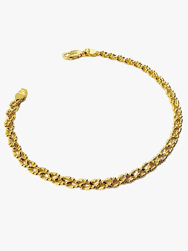 916 Gold Braid Bracelet