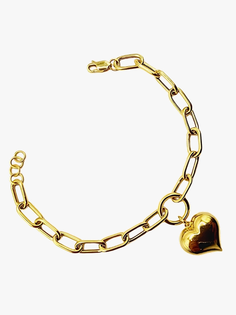 916 Gold Love Chain Bracelet