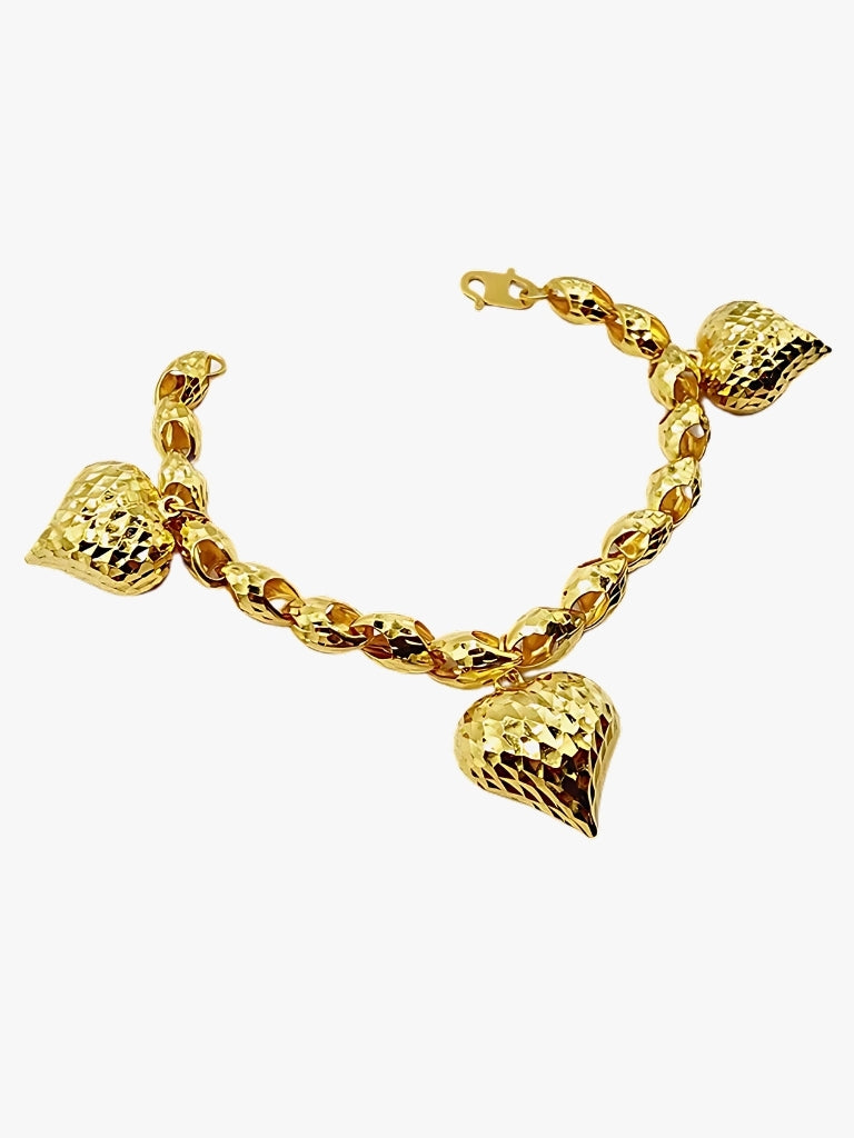 916 Gold Love Siput Bracelet