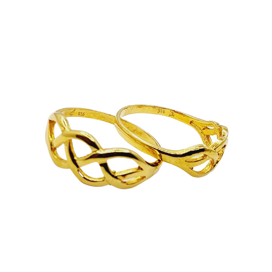 916 Gold Infinity Ring