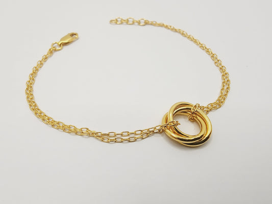 916 Gold Trinity Bracelet