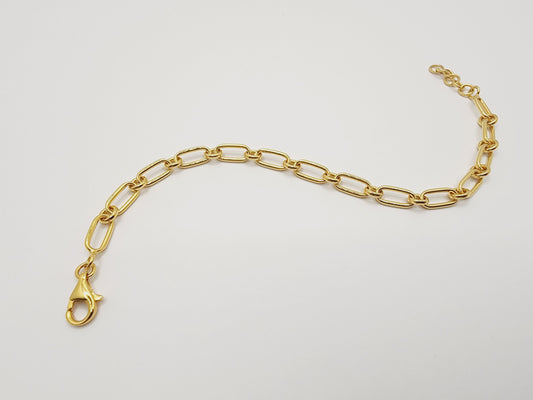 916 Gold Braid Link Bracelet