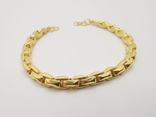 916 Gold Box Chain Bracelet