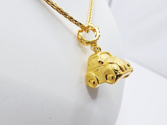 916 Gold Toy Car Pendant