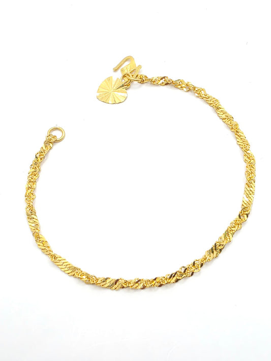 916 Gold Ripple Bracelet