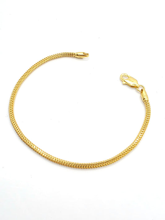 916 Gold Foxtail Bracelet