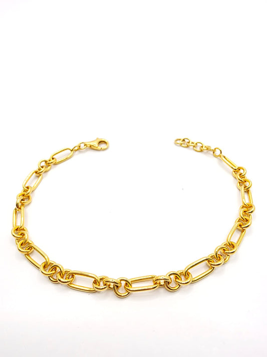 916 Gold Designed Link Bracelet