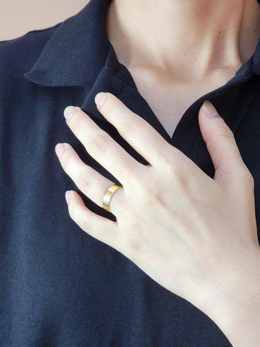 916 Gold Plain ring