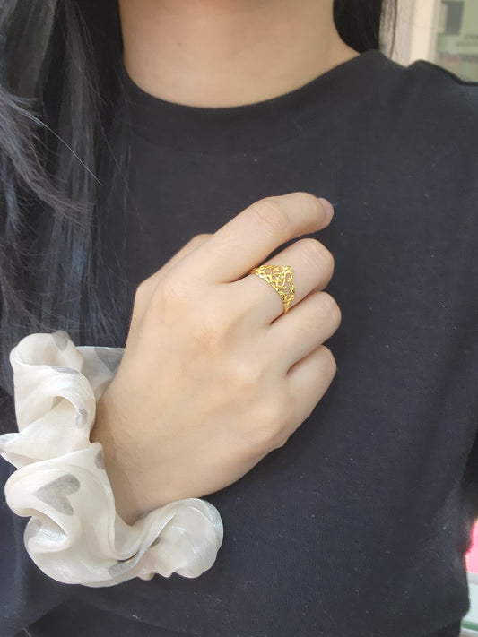 916 Gold Crown Ring