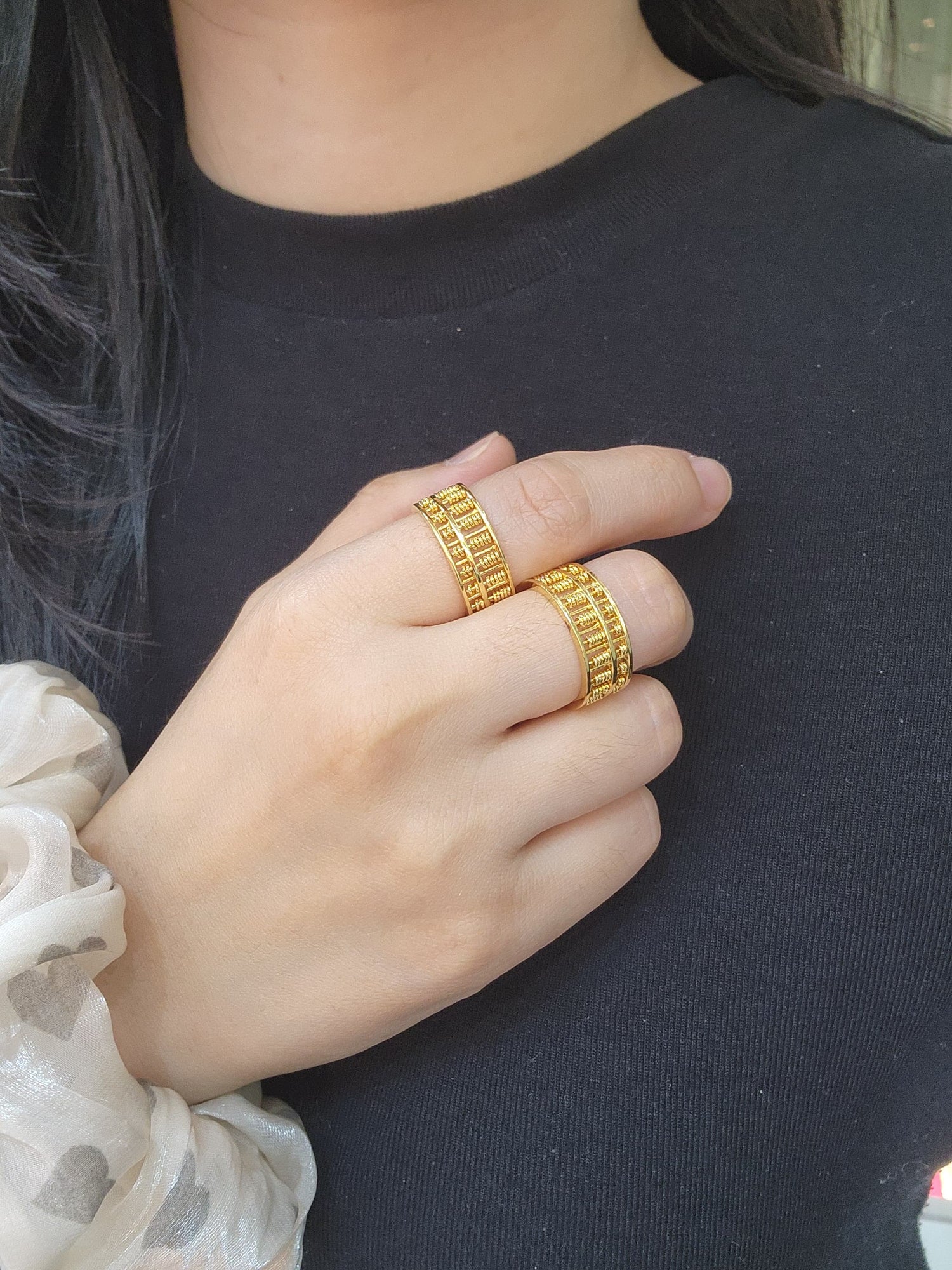 Gold rings for ladies