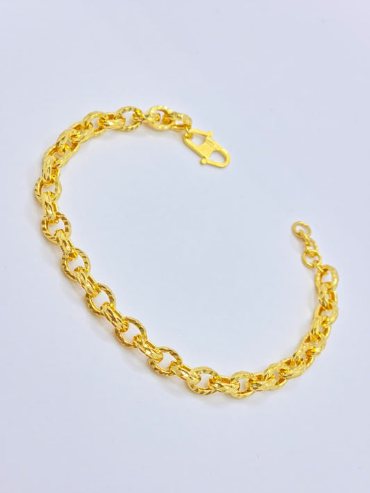 916 Gold Blinky Wan Zi Bracelet