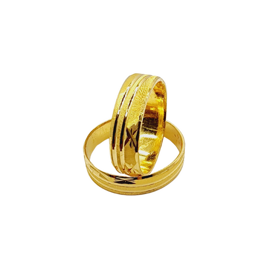 916 Gold Wedding Band Ring