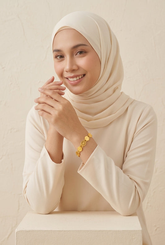 916 Gold Queen Elizabeth bracelet